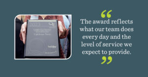 Holiday Lighthouse Pointe Reflects on Quality Award Win
