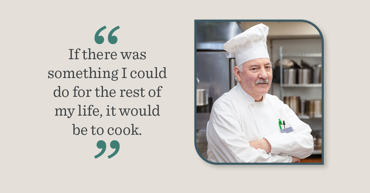 Ed Emerson, chef at Holiday Maple Suites